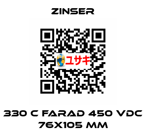 330 Ч FARAD 450 VDC 76X105 MM  Zinser