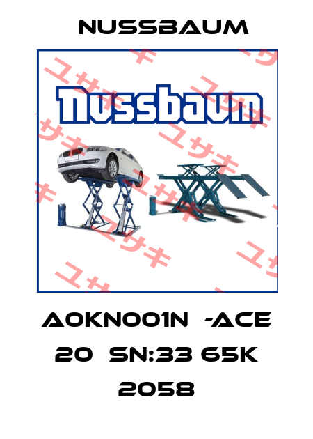 A0KN001N  -ACE 20  SN:33 65K 2058 Nussbaum