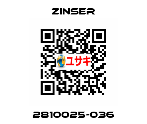 2810025-036 Zinser