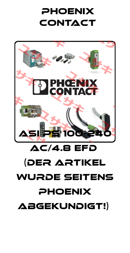 ASI PS 100-240 AC/4.8 EFD  (DER ARTIKEL WURDE SEITENS PHOENIX ABGEKUNDIGT!)  Phoenix Contact