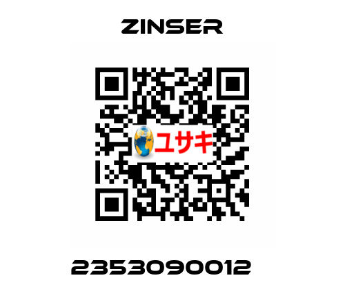 2353090012    Zinser