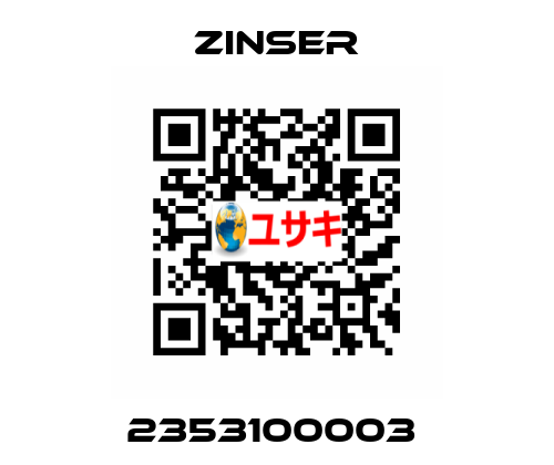 2353100003  Zinser