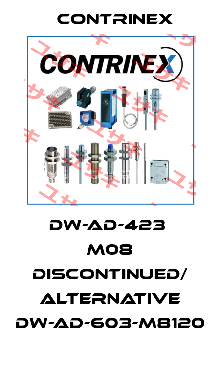 DW-AD-423  M08 DISCONTINUED/ ALTERNATIVE DW-AD-603-M8120 Contrinex