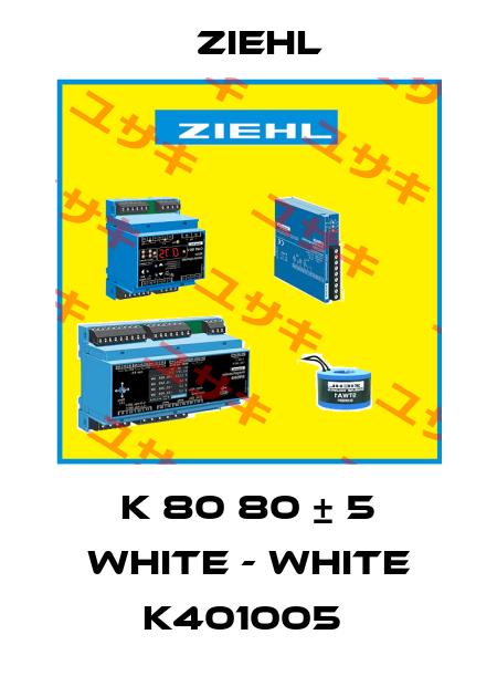 K 80 80 ± 5 WHITE - WHITE K401005  Ziehl