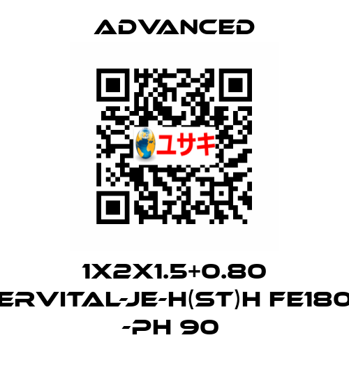 1X2X1.5+0.80 ERVITAL-JE-H(ST)H FE180 -PH 90  Advanced