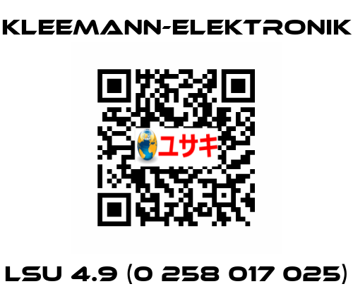 LSU 4.9 (0 258 017 025) Kleemann-Elektronik
