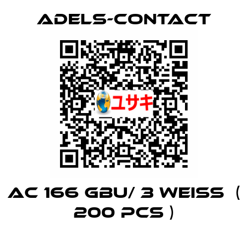 AC 166 GBU/ 3 weiß  ( 200 pcs ) Adels-Contact
