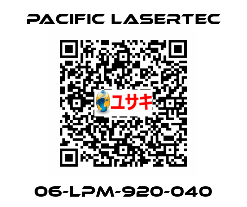 06-LPM-920-040 Pacific Lasertec