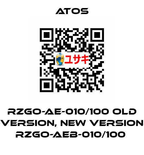RZGO-AE-010/100 old version, new version RZGO-AEB-010/100  Atos