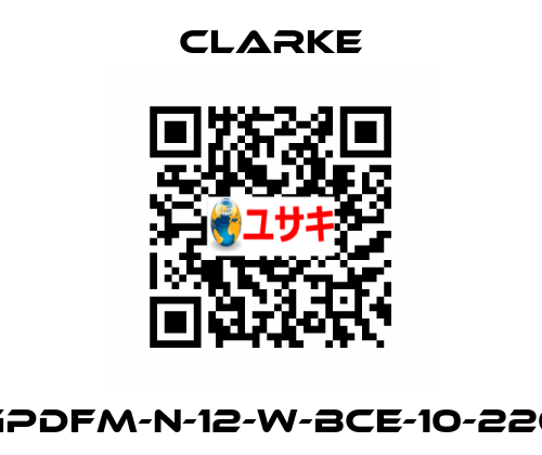 GPDFM-N-12-W-BCE-10-220 Clarke