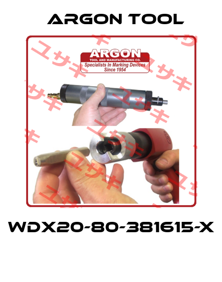 WDX20-80-381615-X  Argon Tool