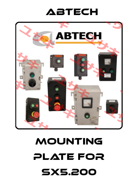 mounting plate for SX5.200 Abtech