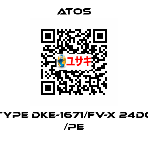 Type DKE-1671/FV-X 24DC /PE Atos