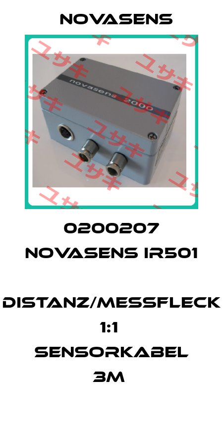 0200207 novasens IR501  Distanz/Messfleck 1:1  Sensorkabel 3m  NOVASENS