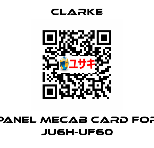 panel mecab card for JU6H-UF60 Clarke
