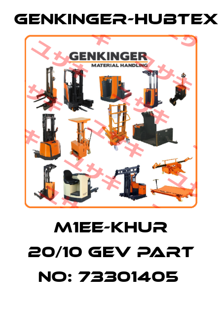 m1EE-KHUR 20/10 GEV Part No: 73301405  Genkinger-HUBTEX