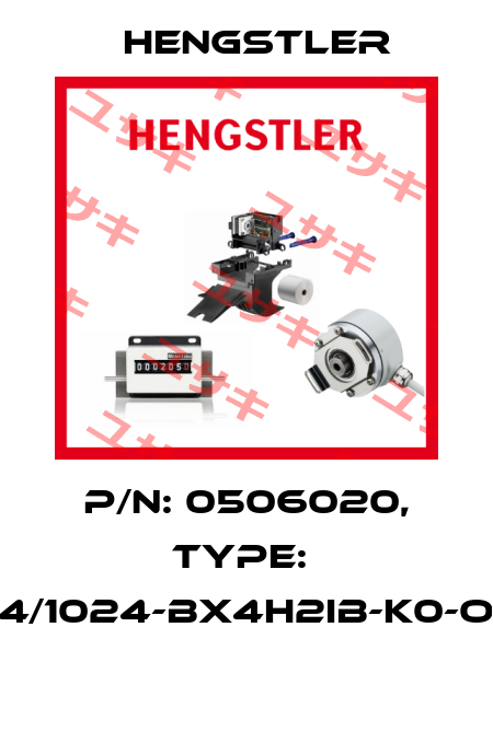 P/N: 0506020, Type:  RI64/1024-BX4H2IB-K0-O-08  Hengstler