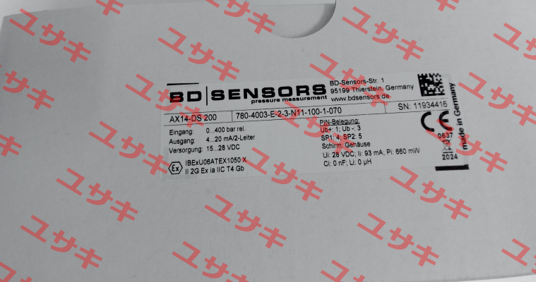 780-4003-E-2-3-N11-100-1-070 Bd Sensors