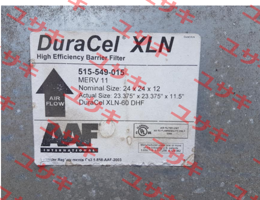 DuraCel XLN-60 DHF REPLACED BY DuraCel XL60N (M516-101-001)  AAF