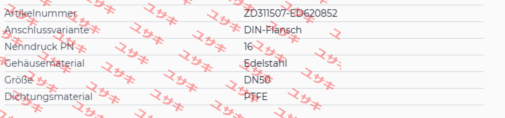ZD311507-ED620852 End Armaturen