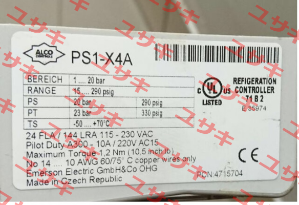 PS1-X4A Alco