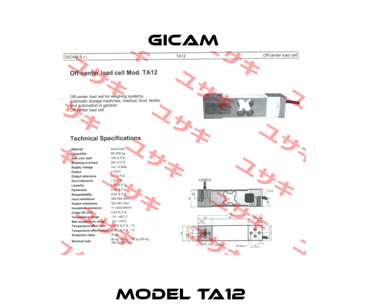 Model TA12  Gicam