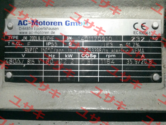 ACM 200 LA-6/PHE  AC Motoren
