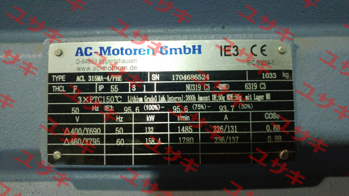 ACL 315 MA 4/PHE  AC Motoren