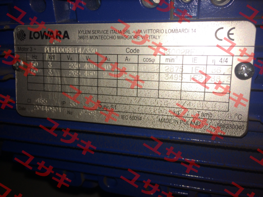 PLM100RB14/330 Lowara