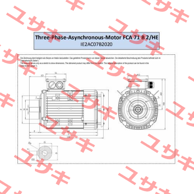 FCA 71 B 2 /HE AC Motoren