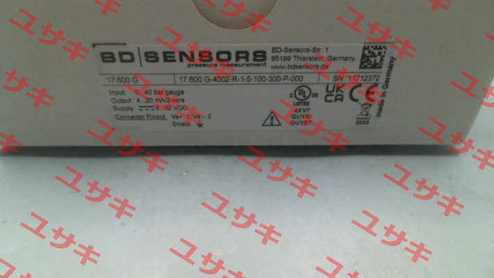 Code: 17.600G-4002-R-1-5-100-300-P-000 Bd Sensors